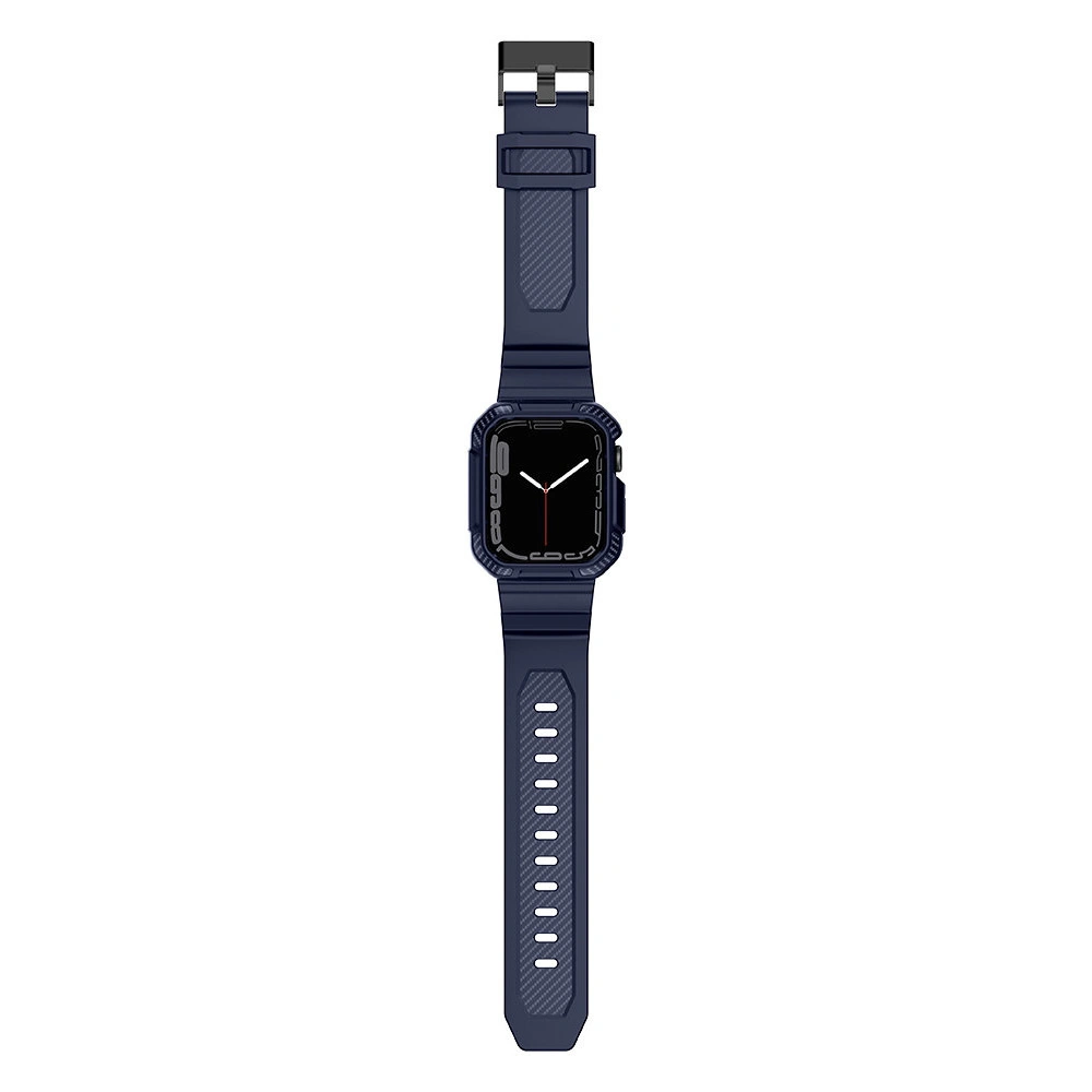 Hurtownia GSM - Pásek + etui Kingxbar CYF537 2w1 Apple Watch 4/5/6/7/SE/8/9 44/45mm modré - KGX657 - {ean13} - Hurt