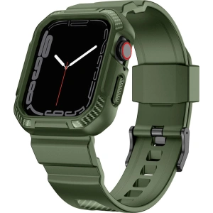 Hurtownia GSM - Pasek + etui Kingxbar CYF537 2w1 Apple Watch 4/5/6/7/SE/8/9 44/45mm zielone - KGX658 - {ean13} - Hurt