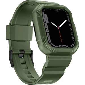 Hurtownia GSM - Pasek + etui Kingxbar CYF537 2w1 Apple Watch 4/5/6/7/SE/8/9 44/45mm zielone - KGX658 - {ean13} - Hurt
