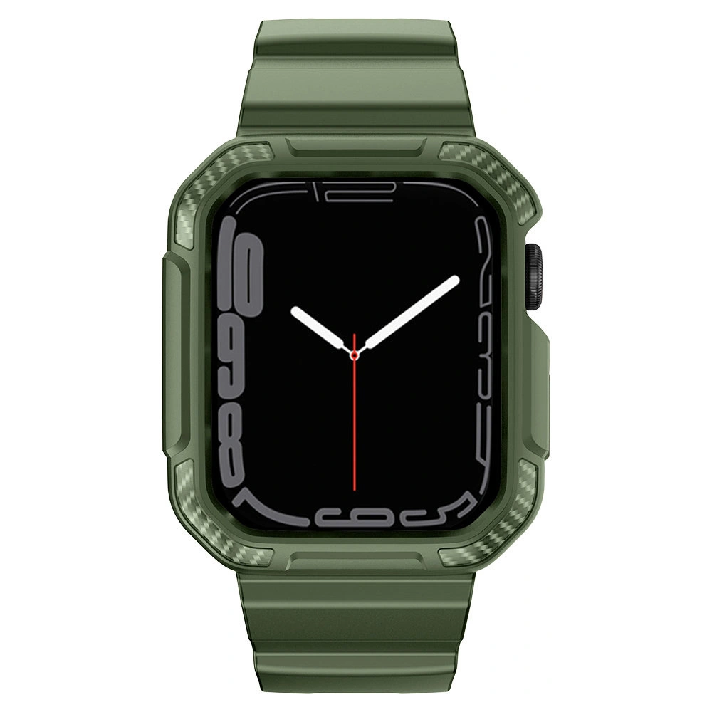 Hurtownia GSM - Pásek + etui Kingxbar CYF537 2w1 Apple Watch 4/5/6/7/SE/8/9 44/45mm zelené - KGX658 - {ean13} - Hurt