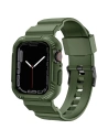 Hurtownia GSM - Pásek + etui Kingxbar CYF537 2w1 Apple Watch 4/5/6/7/SE/8/9 44/45mm zelené - KGX658 - {ean13} - Hurt