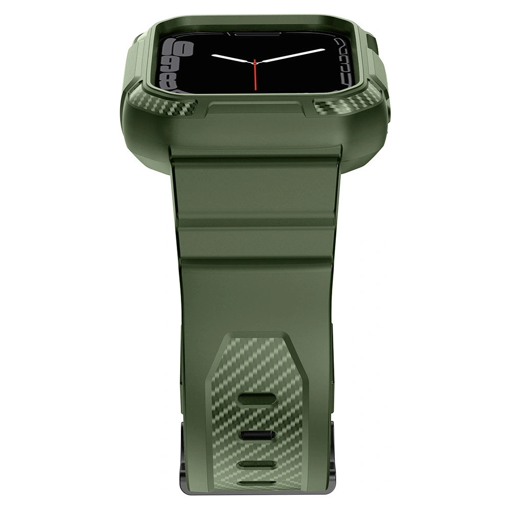 Hurtownia GSM - Pásek + etui Kingxbar CYF537 2w1 Apple Watch 4/5/6/7/SE/8/9 44/45mm zelené - KGX658 - {ean13} - Hurt