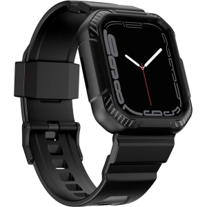 Hurtownia GSM - Pasek + etui Kingxbar CYF106 2w1 Apple Watch 4/5/6/7/SE/8/9 40/41mm czarne - KGX659 - {ean13} - Hurt