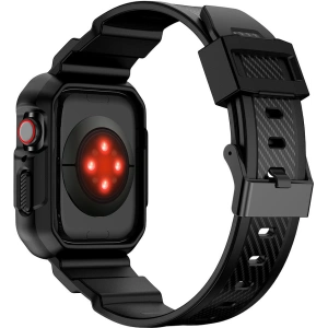 Hurtownia GSM - Pasek + etui Kingxbar CYF106 2w1 Apple Watch 4/5/6/7/SE/8/9 40/41mm czarne - KGX659 - {ean13} - Hurt