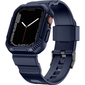 Hurtownia GSM - Pasek + etui Kingxbar CYF106 2w1 Apple Watch 4/5/6/7/SE/8/9 40/41mm albastre - KGX661 - {ean13} - Hurt