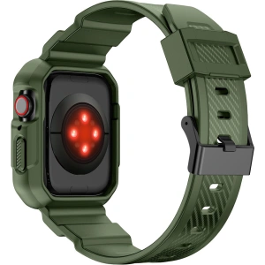 Hurtownia GSM - Pasek + etui Kingxbar CYF106 2w1 Apple Watch 4/5/6/7/SE/8/9 40/41mm zielone - KGX662 - {ean13} - Hurt