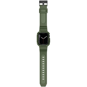 Hurtownia GSM - Pasek + etui Kingxbar CYF106 2w1 Apple Watch 4/5/6/7/SE/8/9 40/41mm zielone - KGX662 - {ean13} - Hurt
