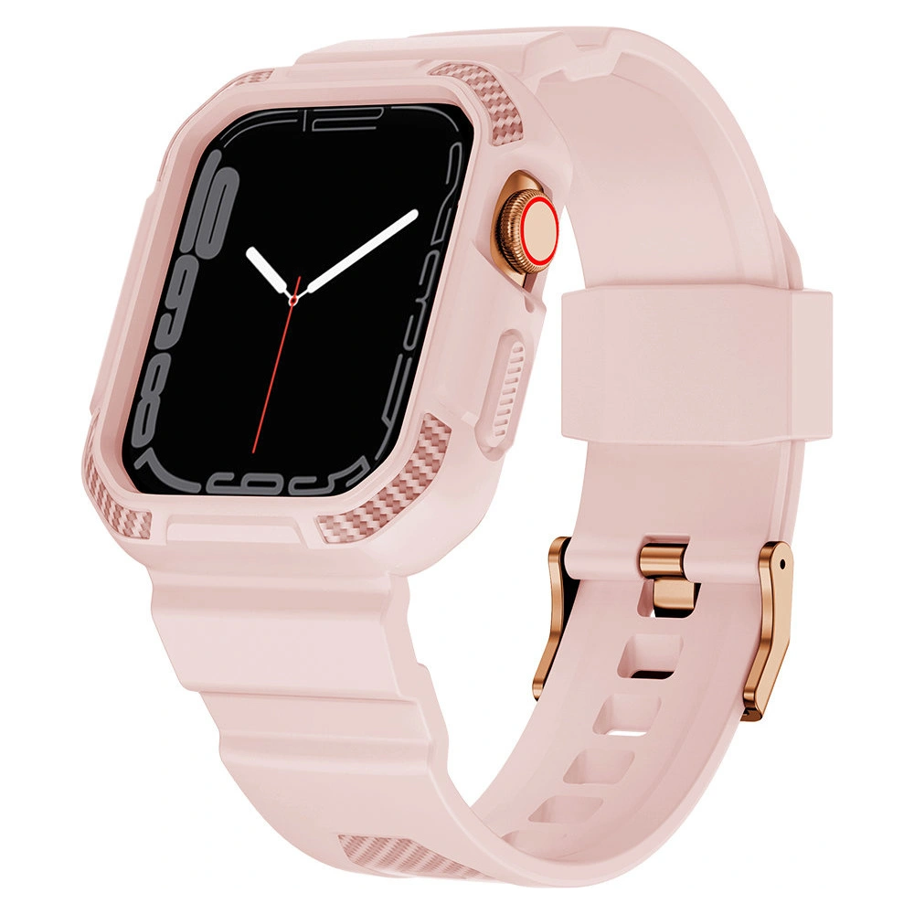 Hurtownia GSM - + etui Kingxbar CYF106 2w1 Apple Watch 4/5/6/7/SE/8/9 40/41mm rosa - KGX663 - {ean13} - Hurt
