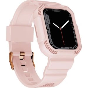 Hurtownia GSM - Pasek + etui Kingxbar CYF106 2w1 Apple Watch 4/5/6/7/SE/8/9 40/41mm różowe - KGX663 - {ean13} - Hurt