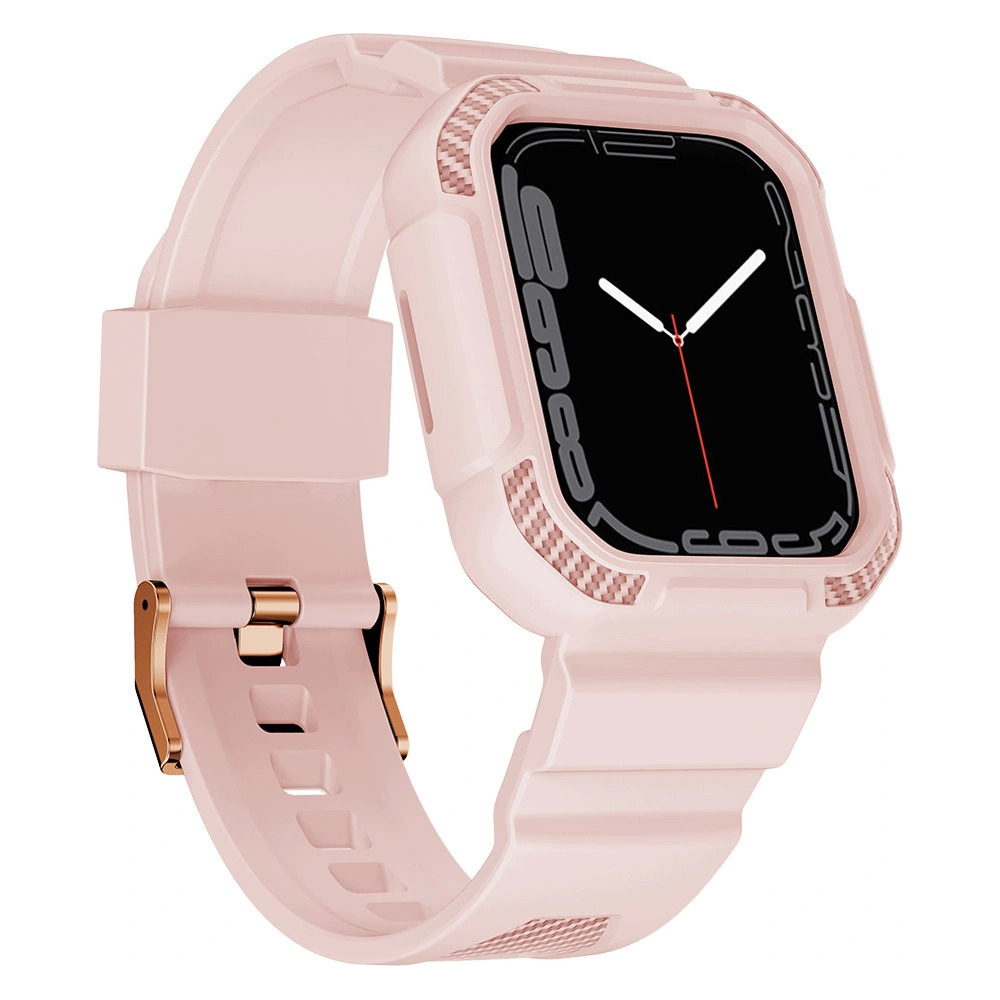 Hurtownia GSM - + etui Kingxbar CYF106 2w1 Apple Watch 4/5/6/7/SE/8/9 40/41mm rosa - KGX663 - {ean13} - Hurt
