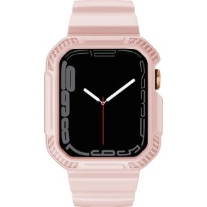 Hurtownia GSM - Pasek + etui Kingxbar CYF106 2w1 Apple Watch 4/5/6/7/SE/8/9 40/41mm różowe - KGX663 - {ean13} - Hurt