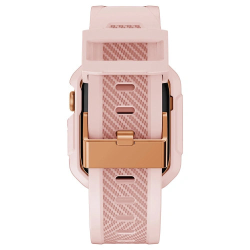 Pasek + etui Kingxbar CYF106 2w1 Apple Watch 4/5/6/7/SE/8/9 40/41mm różowe