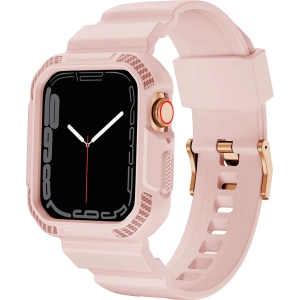 Hurtownia GSM - Pasek + etui Kingxbar CYF106 2w1 Apple Watch 4/5/6/7/SE/8/9 40/41mm różowe - KGX663 - {ean13} - Hurt