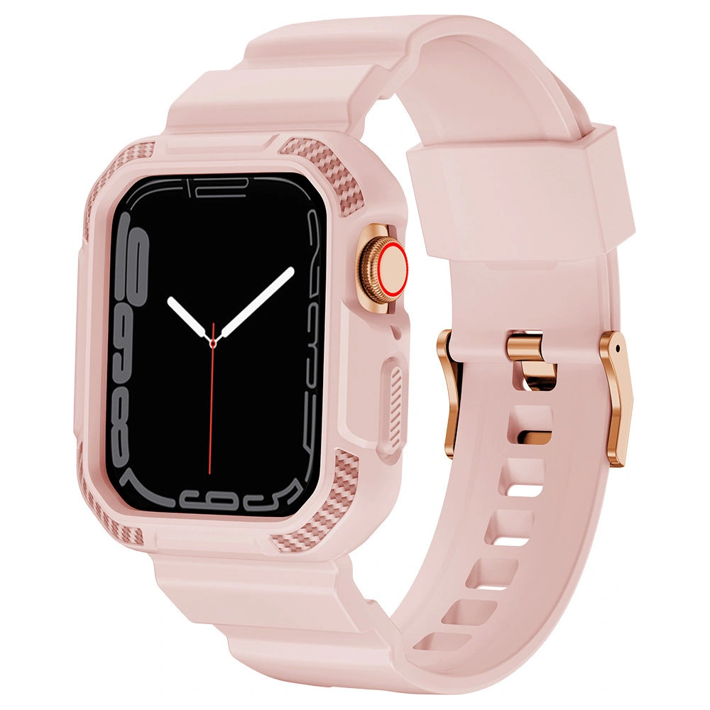 Hurtownia GSM - + etui Kingxbar CYF106 2w1 Apple Watch 4/5/6/7/SE/8/9 40/41mm rosa - KGX663 - {ean13} - Hurt