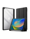 Etui Crong PrimeFolio Apple iPad 10.2 2019/2020/2021 (7., 8. a 9. generace) + držák na tužku (černý/průhledný)