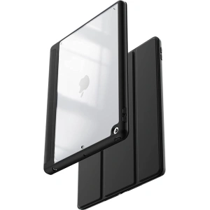 Hurtownia GSM - Etui Crong PrimeFolio Apple iPad 10.2 2019/2020/2021 (7., 8. a 9. generace) + držák na tužku (černý/průhledný) - CRG593 - {ean13} - Hurt