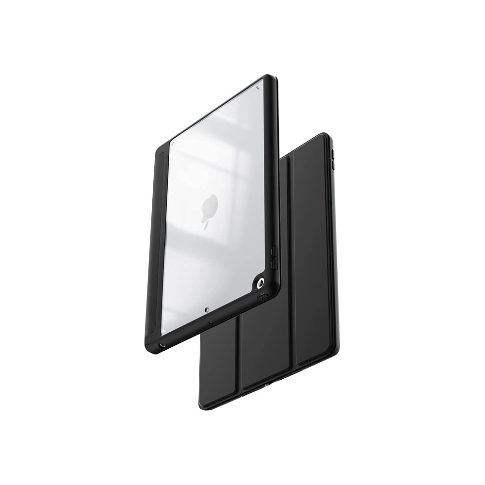 Hurtownia GSM - Crong Apple Case PrimeFolio iPad 10.2 2019/2020/2021 (7., 8. und 9. Generation) + Pencil Halter (schwarz/transparent) - CRG593 - {ean13} - Hurt