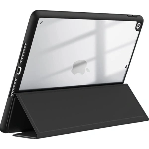 Hurtownia GSM - Etui Crong PrimeFolio Apple iPad 10.2 2019/2020/2021 (7., 8. a 9. generace) + držák na tužku (černý/průhledný) - CRG593 - {ean13} - Hurt