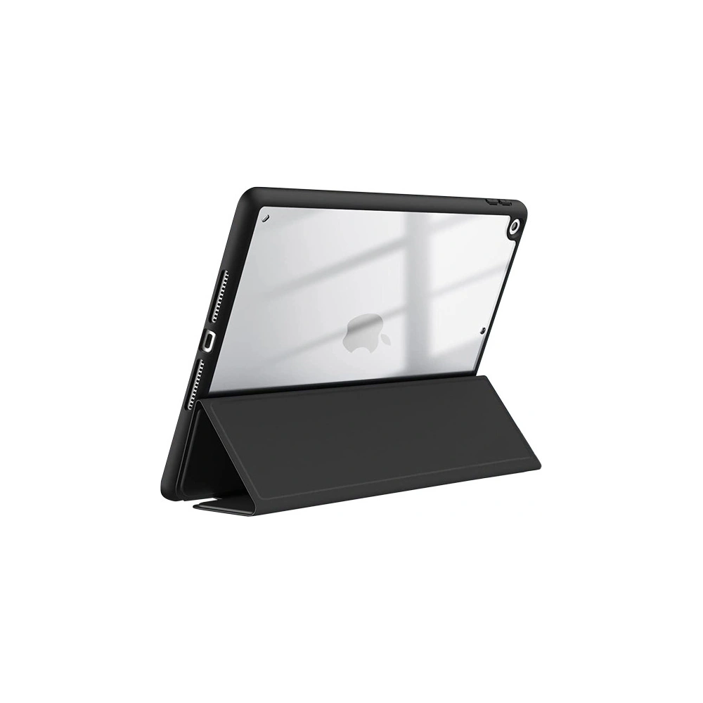 Hurtownia GSM - Crong Apple Case PrimeFolio iPad 10.2 2019/2020/2021 (7., 8. und 9. Generation) + Pencil Halter (schwarz/transparent) - CRG593 - {ean13} - Hurt