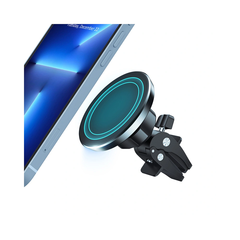 Hurtownia GSM - MagSafe mágneses autós tartó Crong Carclip Magnetic (fekete) - CRG594 - {ean13} - Hurt