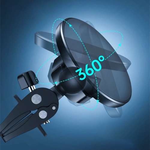 Uchwyt samochodowy magnetyczny MagSafe Crong Carclip Magnetic (czarny)