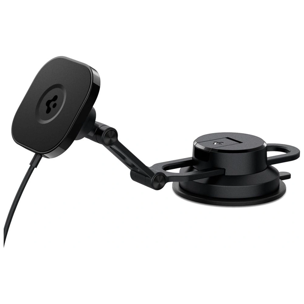 Hurtownia GSM - Autós tartó vezeték nélküli töltővel Spigen OneTap Pro 3 Fekete Dash Magnetic Autós Tartó (MagFit) Fekete - SPN2842 - {ean13} - Hurt