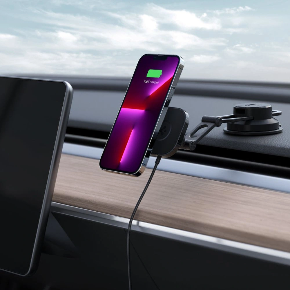 Wholesale Spigen OneTap Pro 3 Black Dash Magnetic Car Mount (MagFit) Black - SPN2842 - {ean13} - Hurt