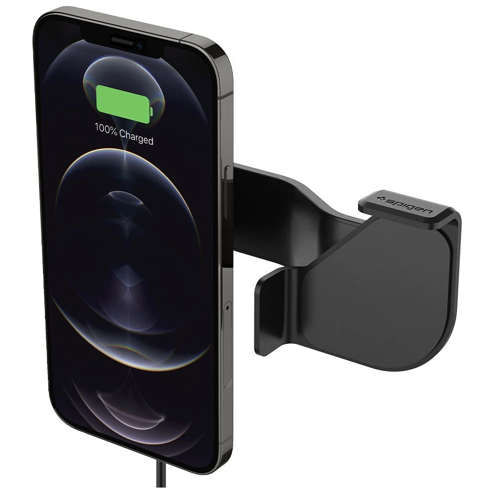 Hurtownia GSM - Auto-Halterung mit kabellosem Ladegerät Spigen Tesla OneTap Pro Wireless Screen Car Mount (Mag Fit) Schwarz - SPN2843 - {ean13} - Hurt