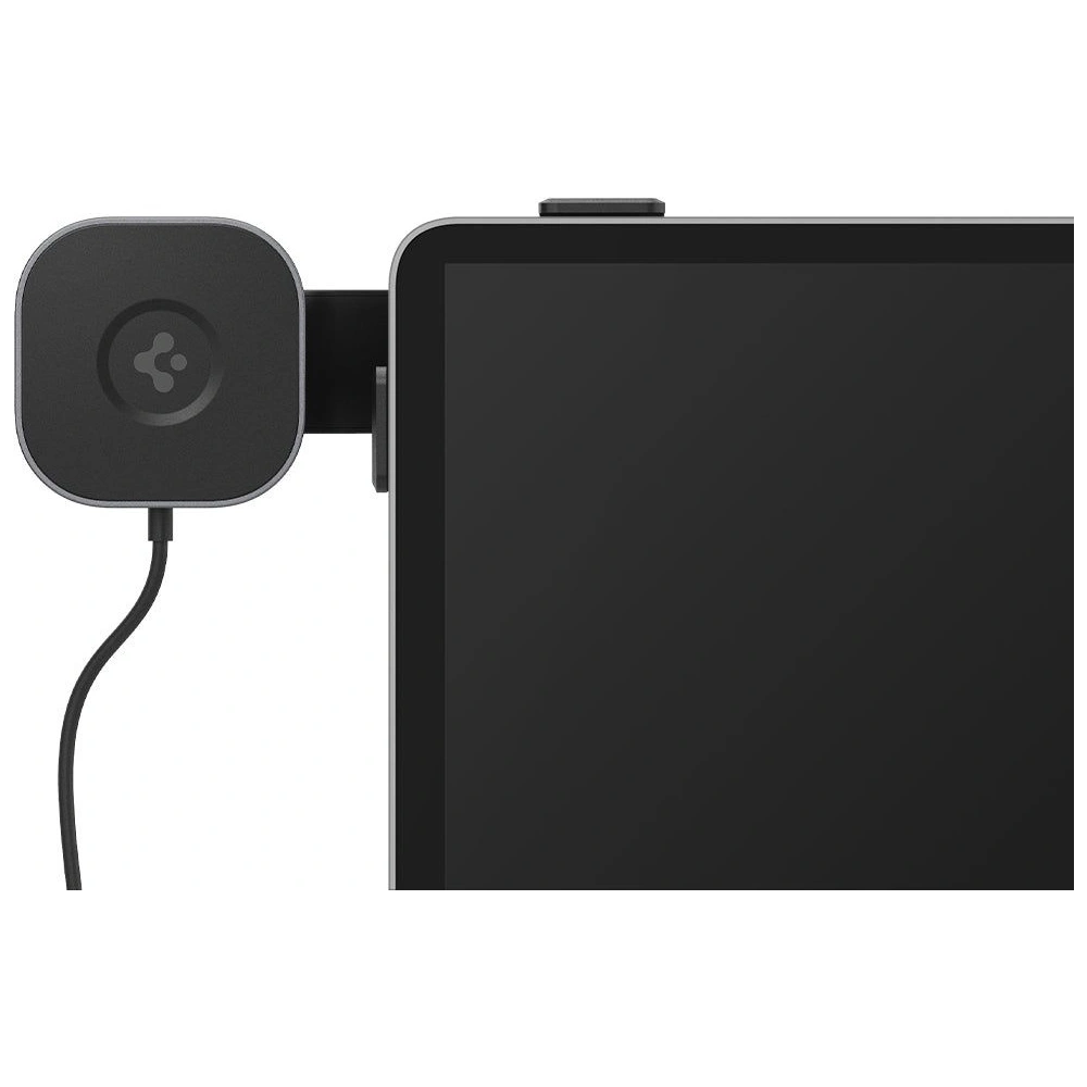 Hurtownia GSM - Autós tartó vezeték nélküli töltővel Spigen Tesla OneTap Pro Wireless Screen Car Mount (Mag Fit) Fekete - SPN2843 - {ean13} - Hurt