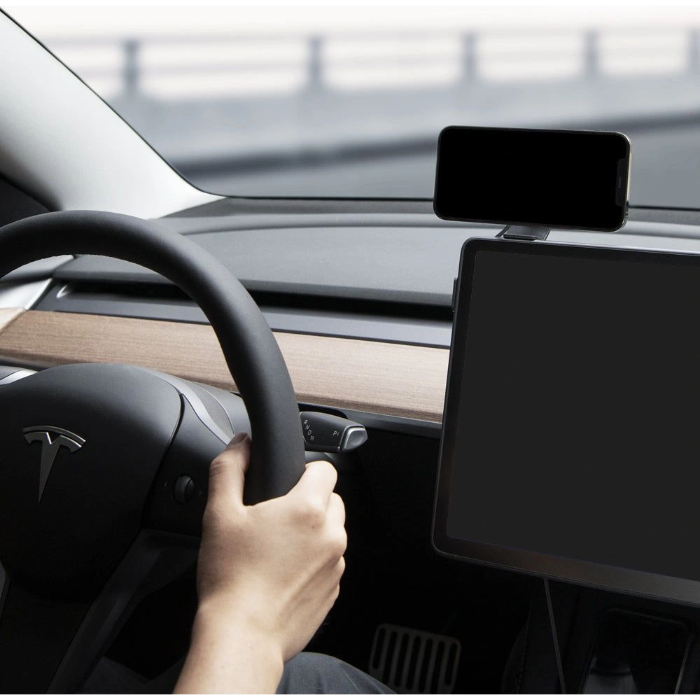 Hurtownia GSM - Autós tartó vezeték nélküli töltővel Spigen Tesla OneTap Pro Wireless Screen Car Mount (Mag Fit) Fekete - SPN2843 - {ean13} - Hurt