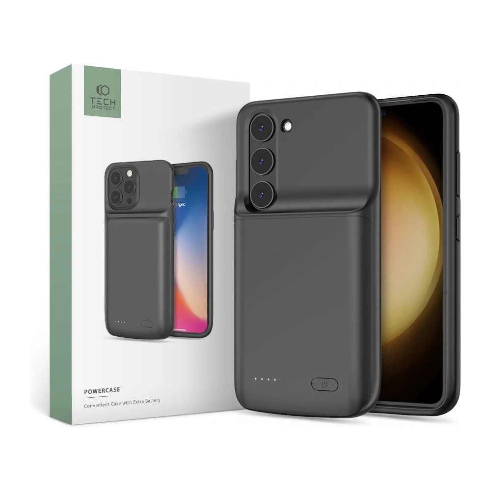 Hurtownia GSM - Etui Tech-Protect Powercase 4700mah Samsung Galaxy S23 černé - THP1883 - {ean13} - Hurt