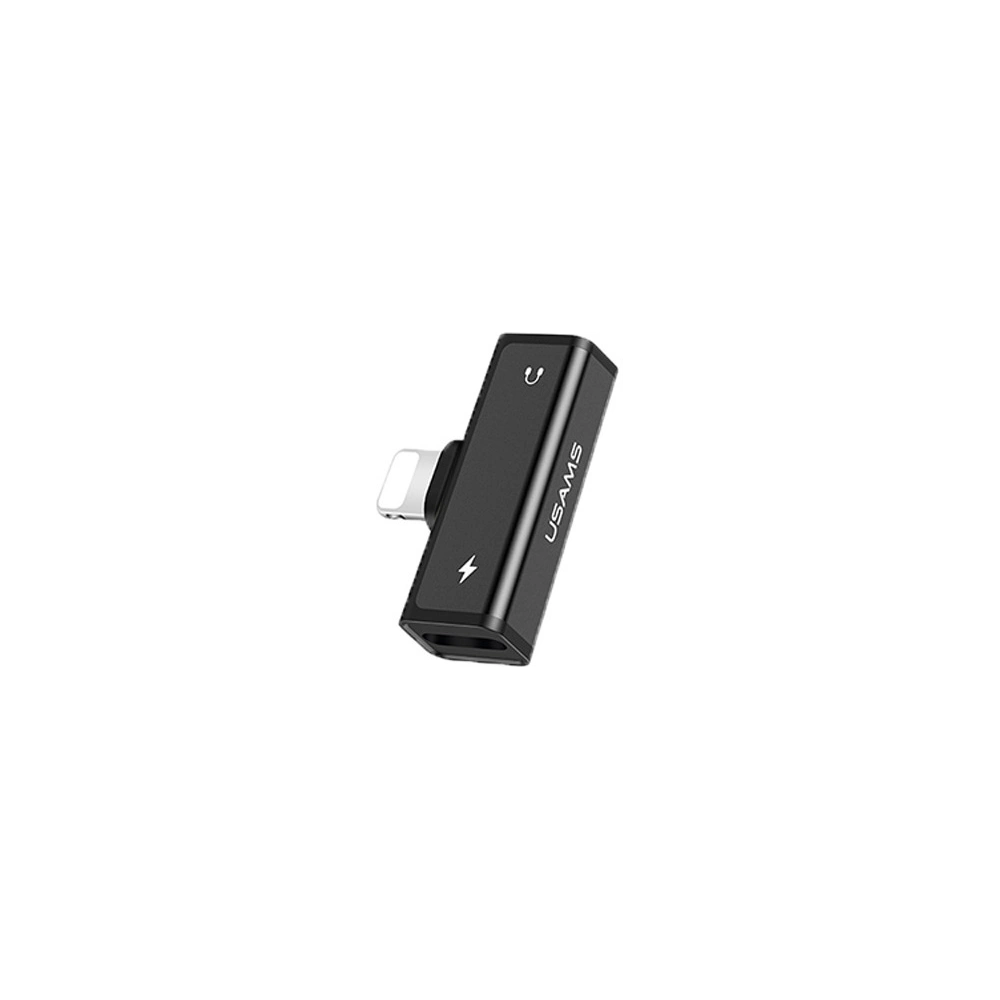 Hurtownia GSM - Adapter USAMS US-SJ270 AU05 2w1 Lightning negru/black - USA939 - {ean13} - Hurt