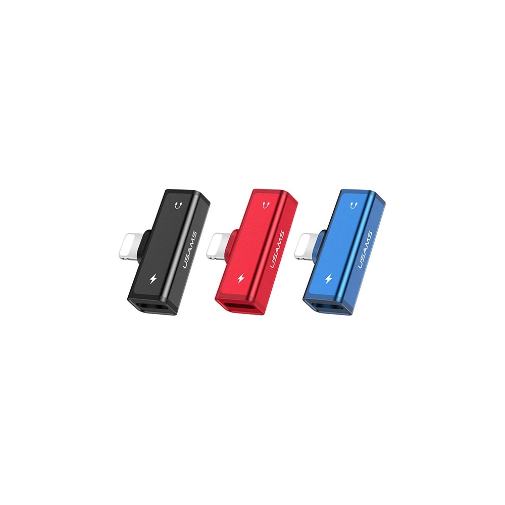 Hurtownia GSM - Adapter USAMS US-SJ270 AU05 2w1 Lightning negru/black - USA939 - {ean13} - Hurt