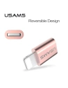 Hurtownia GSM - Adaptér USAMS US-SJ014 microUSB/Lightning růžovo-zlatý/rose gold - USA940 - {ean13} - Hurt
