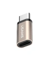 Adaptér USAMS US-SJ021 microUSB/USB-C zlatý/Gold