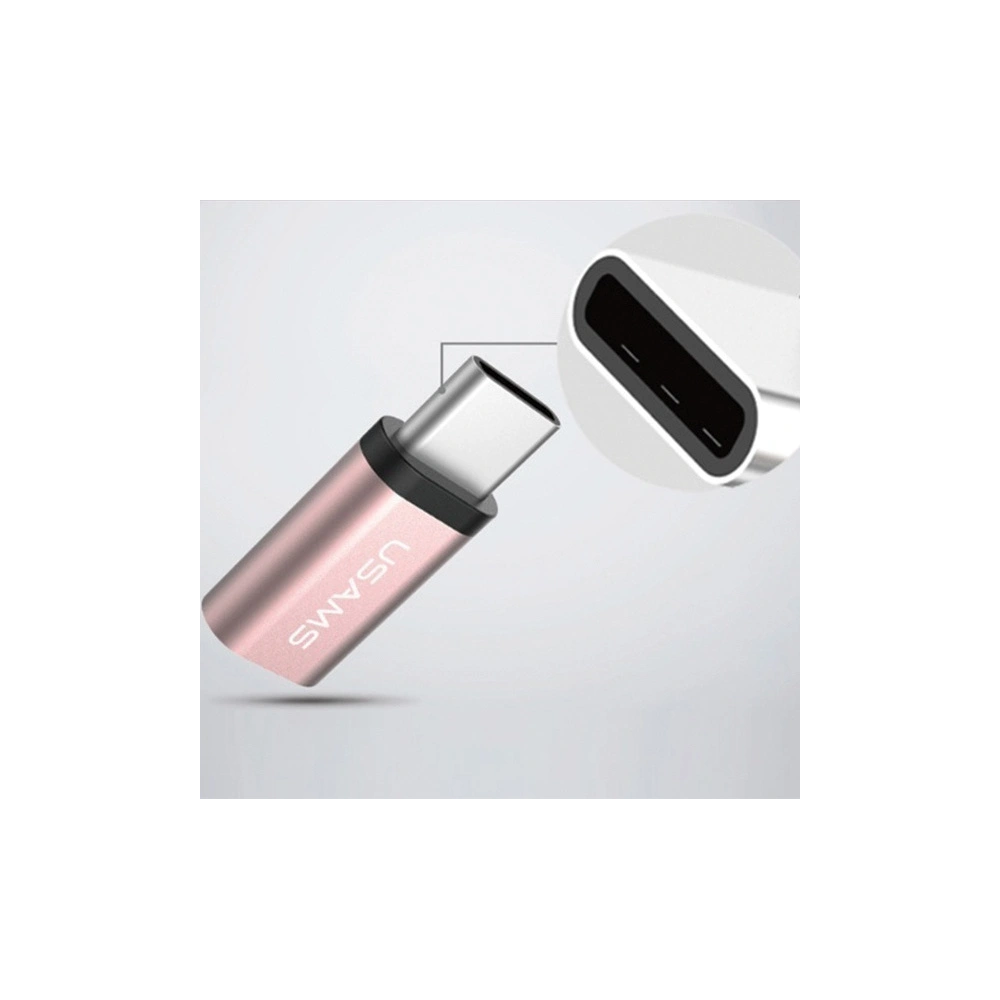 Hurtownia GSM - Adapter USAMS US-SJ021 microUSB/USB-C złoty/gold - USA941 - {ean13} - Hurt