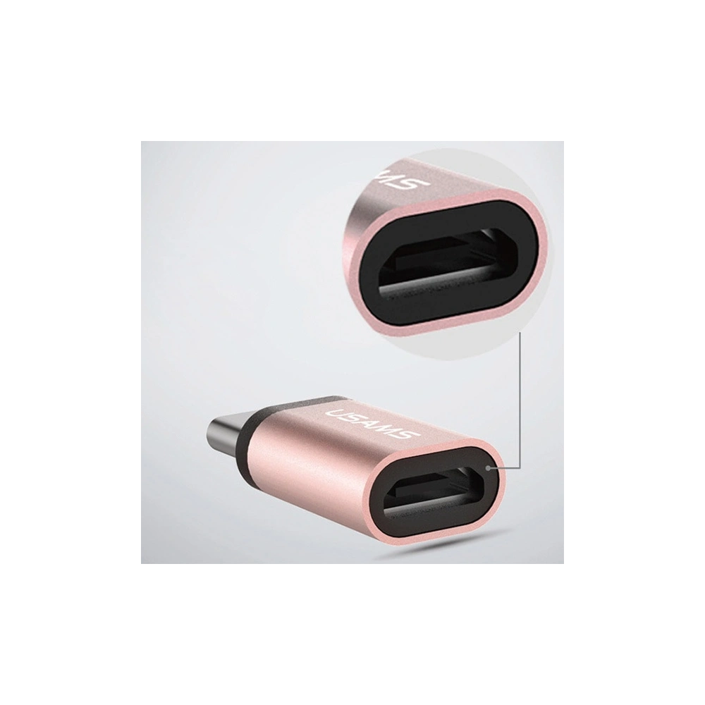 Hurtownia GSM - USAMS US-SJ021 microUSB/USB-C adapter arany színű - USA941 - {ean13} - Hurt