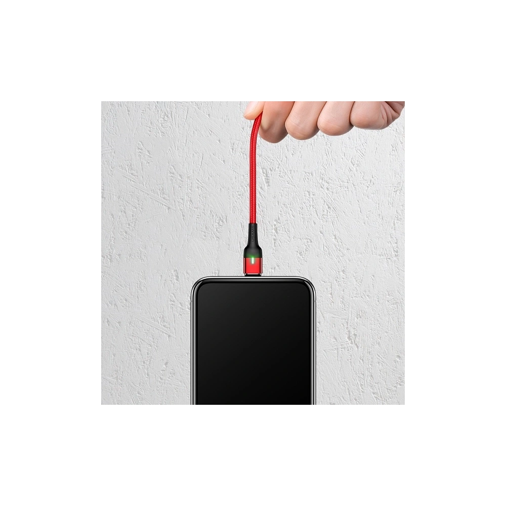 Hurtownia GSM - Magnetický kabel USAMS US-SJ327 U28 USB-A/USB-C 2A/3A rychlé nabíjení 1m červený/červená - USA942 - {ean13} - Hurt