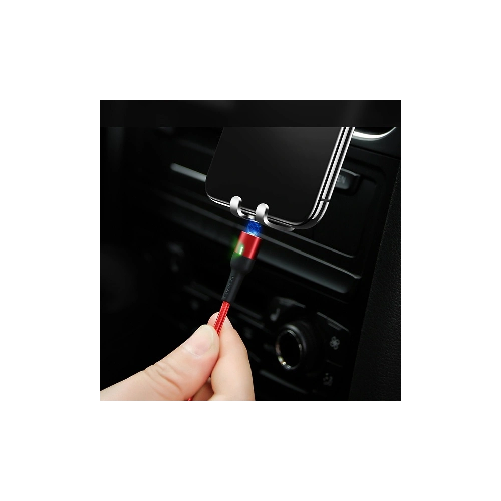 Hurtownia GSM - Magnetický kabel USAMS US-SJ327 U28 USB-A/USB-C 2A/3A rychlé nabíjení 1m červený/červená - USA942 - {ean13} - Hurt