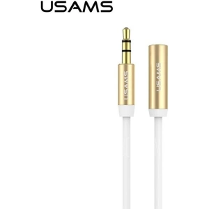 Wholesale USAMS US-SJ055 Earphone Extension Cable 1m white - USA943 - {ean13} - Hurt