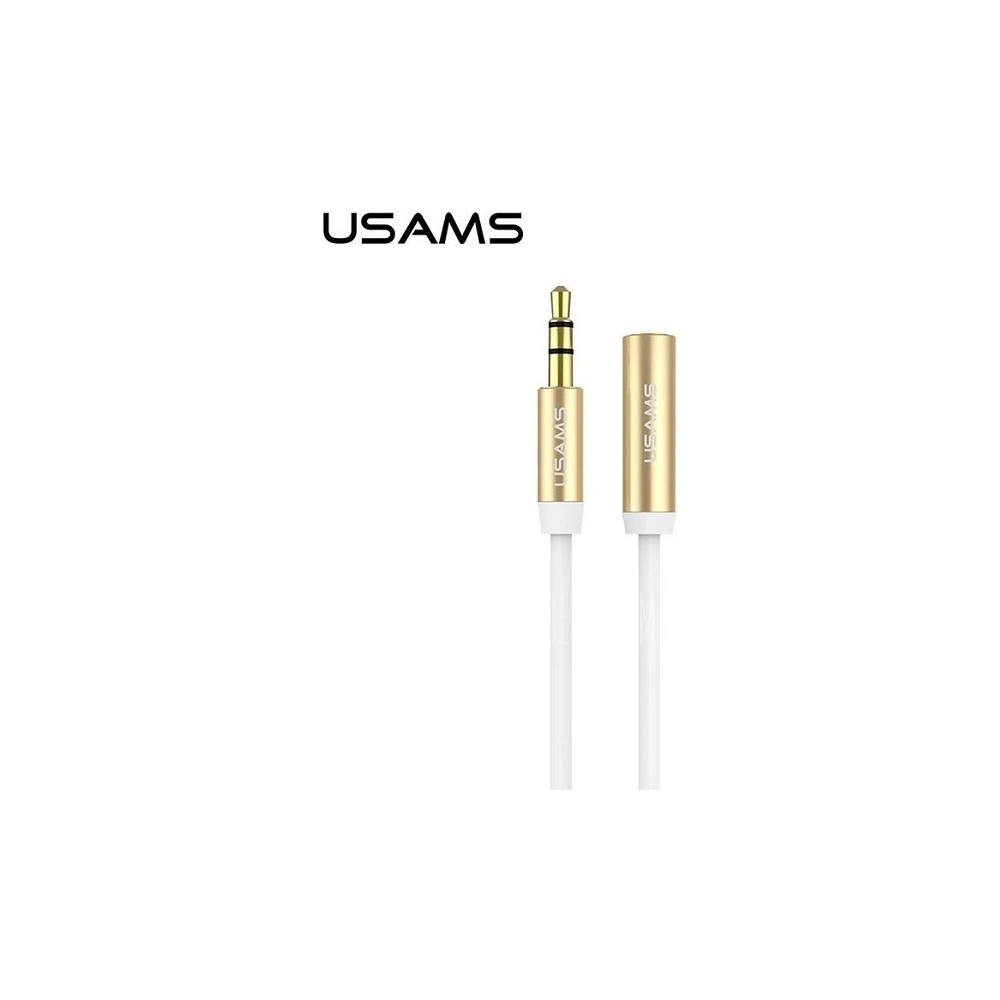Hurtownia GSM - Cablul de extensie pentru căști USAMS US-SJ055 1m alb. - USA943 - {ean13} - Hurt