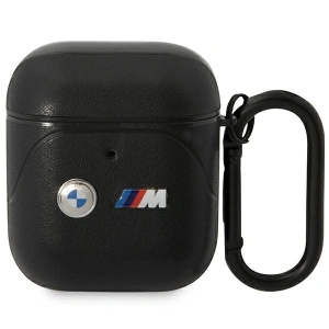 Hurtownia GSM - Etui BMW BMA222PVTK Apple AirPods 2/1 černé/black kožené zakřivené linie - BMW415 - {ean13} - Hurt