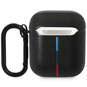 Hurtownia GSM - Etui BMW BMA222PVTK Apple AirPods 2/1 černé/black kožené zakřivené linie - BMW415 - {ean13} - Hurt