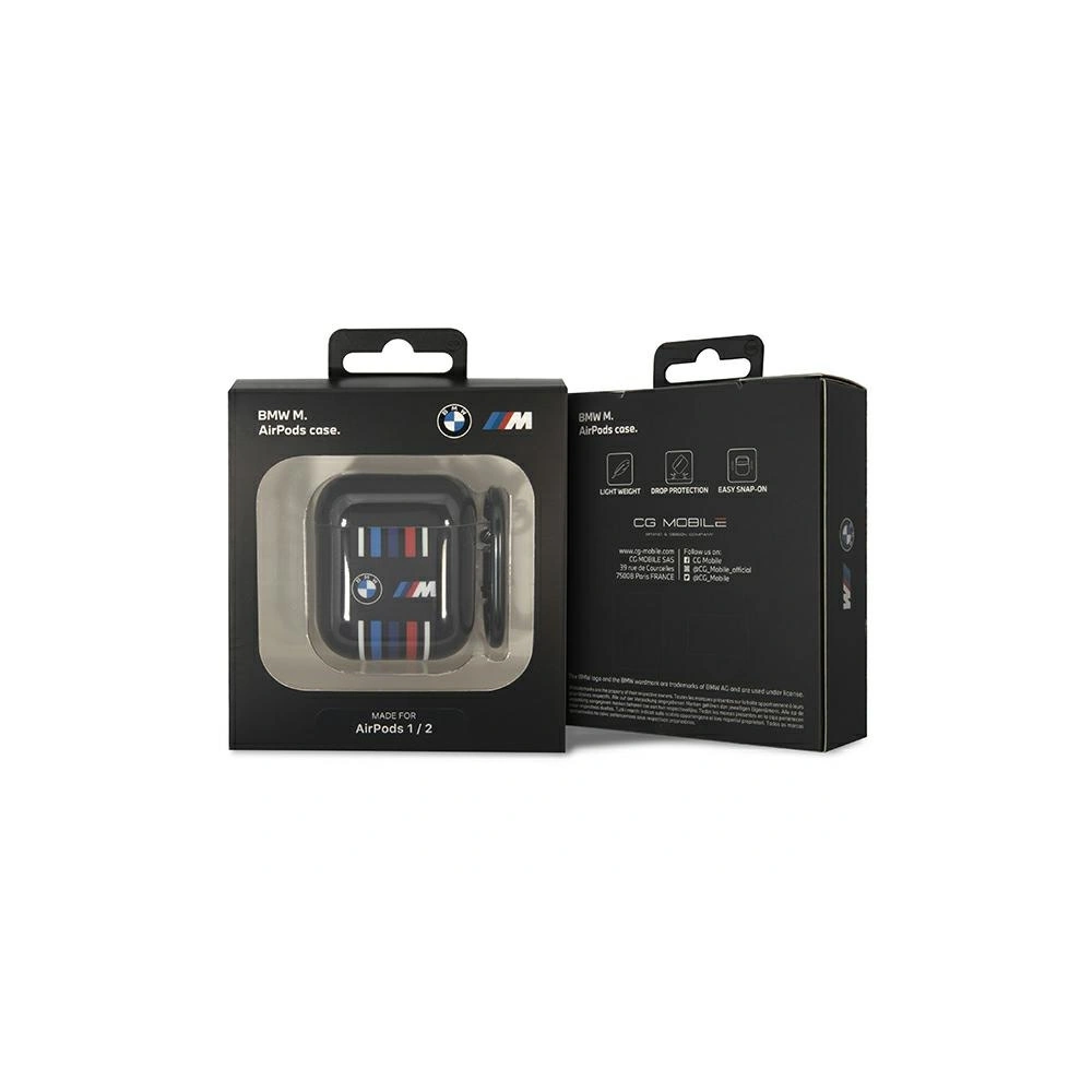 Hurtownia GSM - Etui BMW BMA222SWTK Apple AirPods 2/1 černý/black Multiple Colored Lines - BMW416 - {ean13} - Hurt