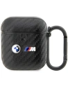 Etui BMW BMA2WMPUCA2 Apple AirPods 2/1 fekete/black Carbon Double Metal Logo