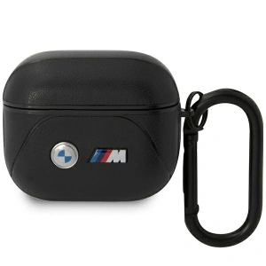 Hurtownia GSM - Etui BMW BMA322PVTK Apple AirPods 3 fekete/bal Leather Curved Line - BMW418 - {ean13} - Hurt