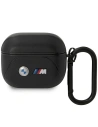 Etui BMW BMA322PVTK Apple AirPods 3 czarny/black Leather Curved Line