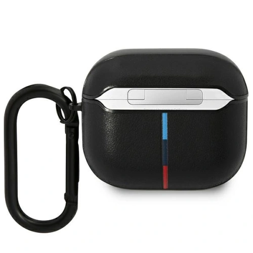 Etui BMW BMA322PVTK Apple AirPods 3 czarny/black Leather Curved Line