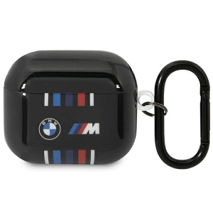 Hurtownia GSM - BMW Apple Case BMA322SWTK AirPods 3 schwarz/schwarz Mehrfarbige Linien - BMW419 - {ean13} - Hurt