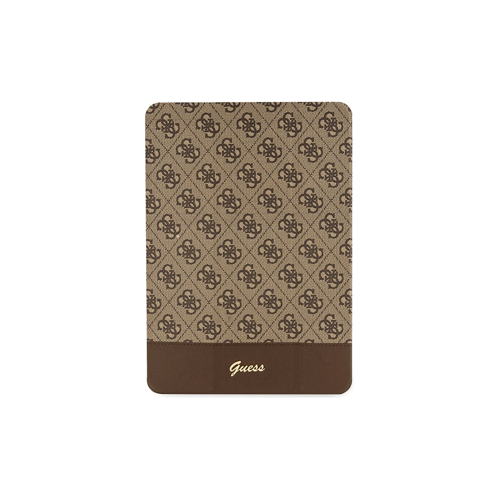 Hurtownia GSM - Etui Guess GUFC10PS4SGW Apple iPad 10.2 2019/2020/2021 (7., 8. și 9. generație) maroniu/brown 4G Stripe Allover - GUE2433 - {ean13} - Hurt